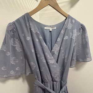 Baltic Born Floral Blue Maxi Dress - Size XL
